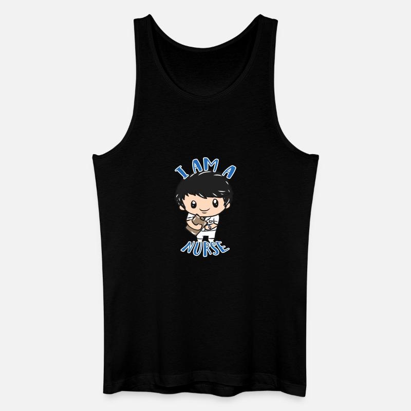 Krankenpfleger - Männer Bio Tank Top - Schwarz