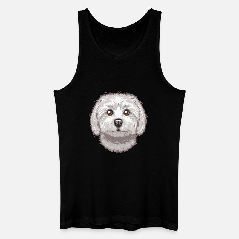 Maltese - Männer Bio Tank Top - Schwarz