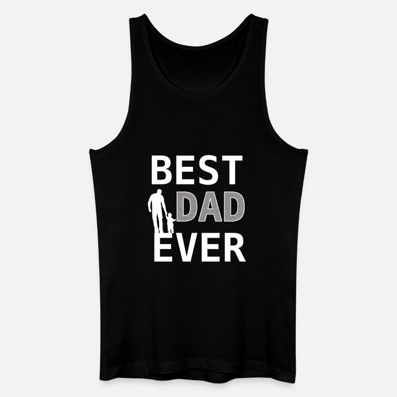 Best Dad Ever – Papadesign - Männer Bio Tank Top - Schwarz