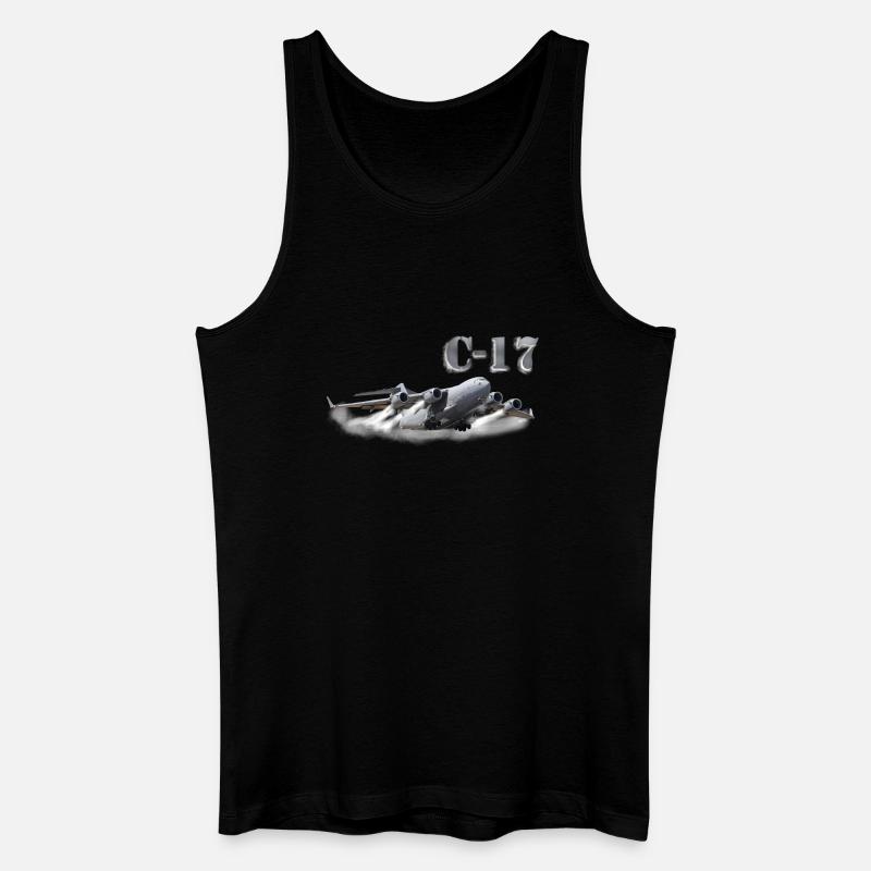 C-17 - Männer Bio Tank Top - Schwarz