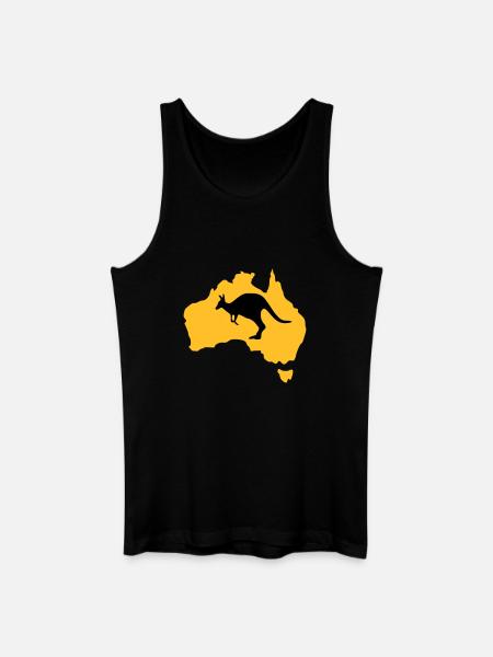 Australien - Männer Bio Tank Top - Schwarz