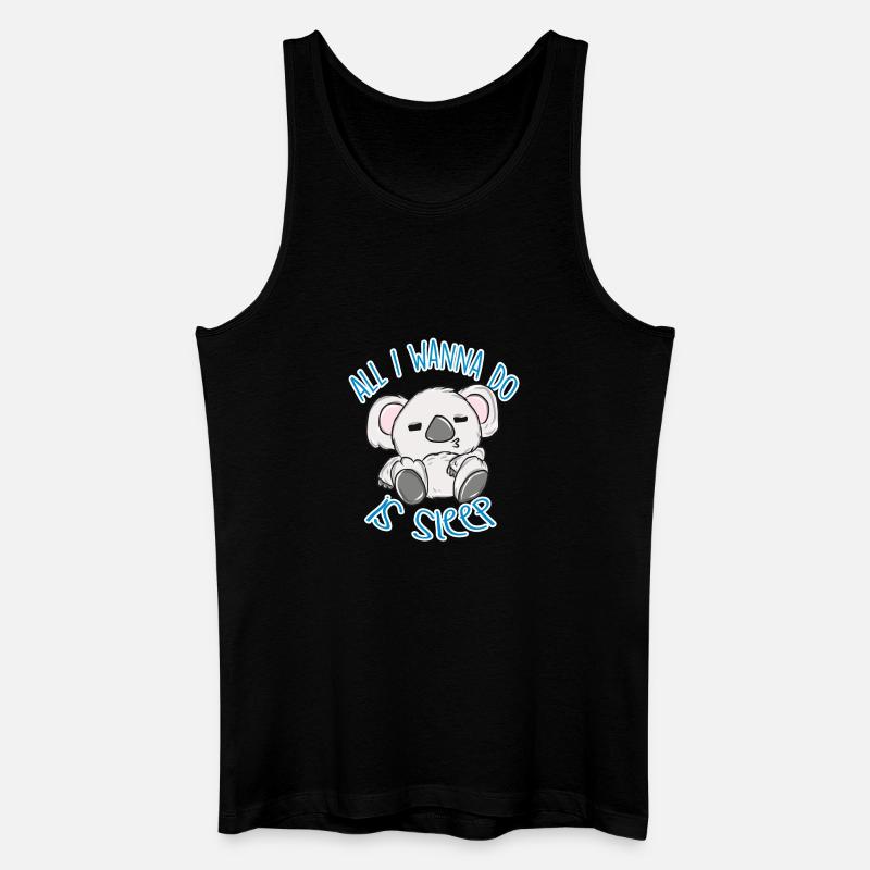 Koala - Männer Bio Tank Top - Schwarz