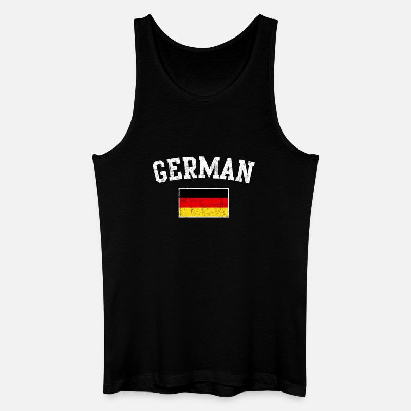 Bogen des deutschen Flaggenemblems - Männer Bio Tank Top - Schwarz