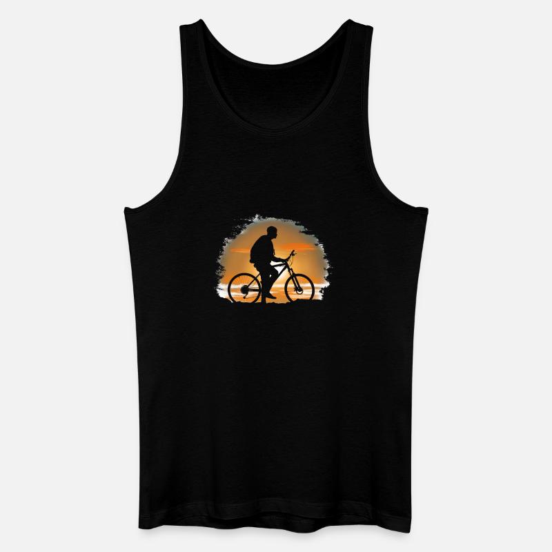 Fahrrad - Männer Bio Tank Top - Schwarz