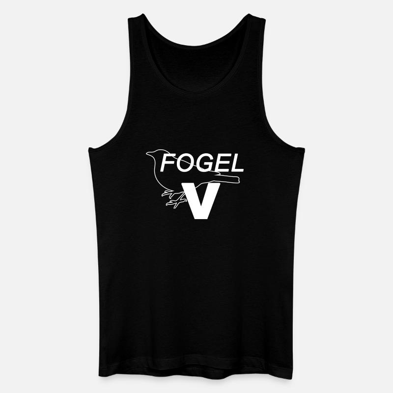 Fogel V - Männer Bio Tank Top - Schwarz