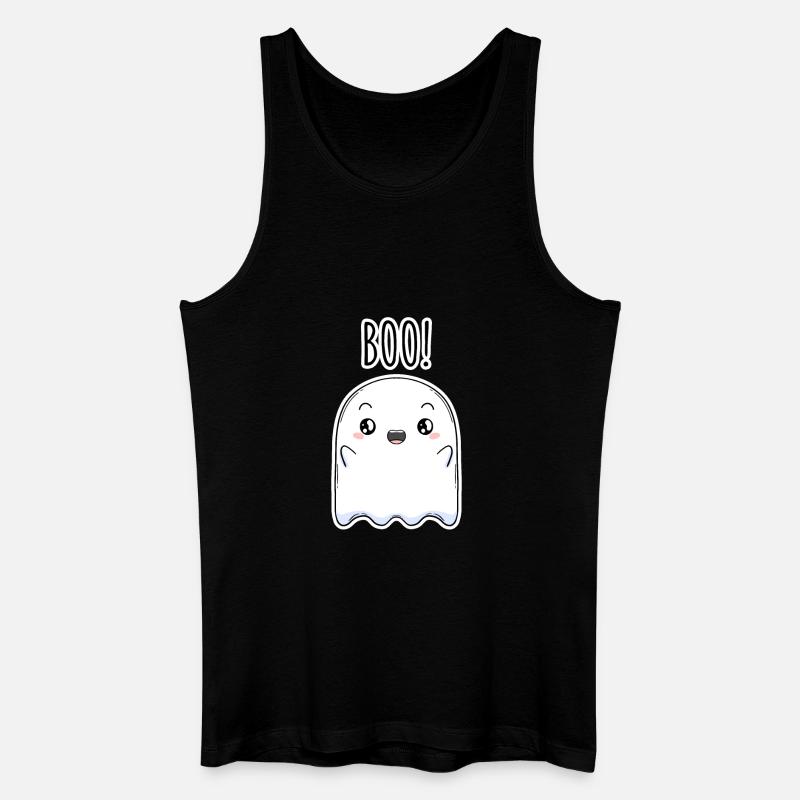 Halloween Geist - Männer Bio Tank Top - Schwarz
