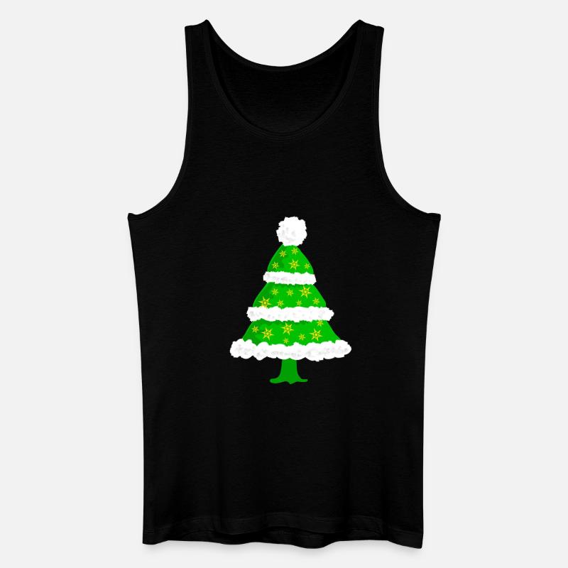 Tannenbaum Weihnachten - Männer Bio Tank Top - Schwarz