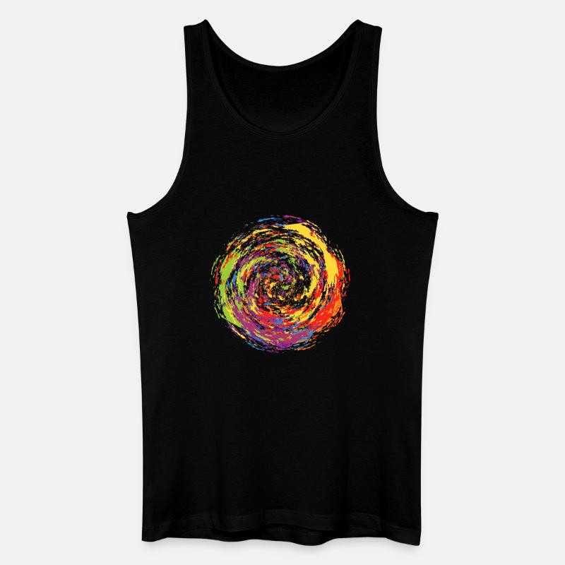 Farbexplosion - Männer Bio Tank Top - Schwarz