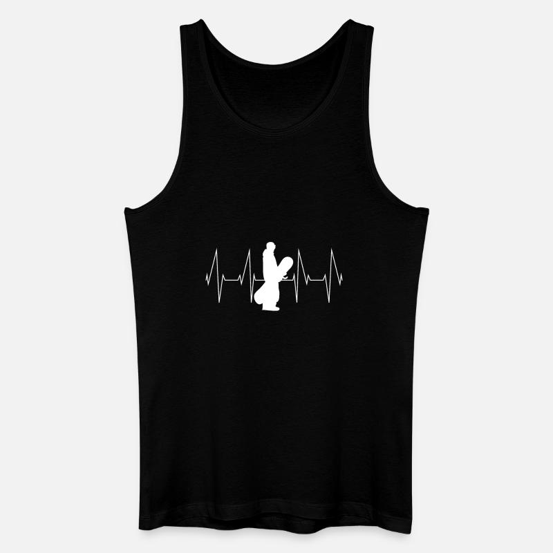 Snowboard - Männer Bio Tank Top - Schwarz