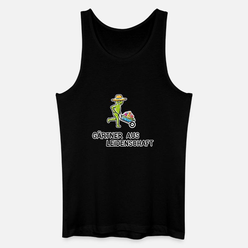 Gärtner aus Leidenschaft - Männer Bio Tank Top - Schwarz
