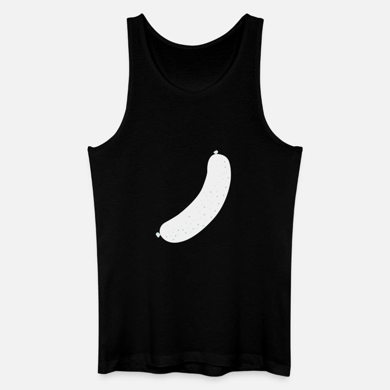 Brat Wurst sausage - Männer Bio Tank Top - Schwarz
