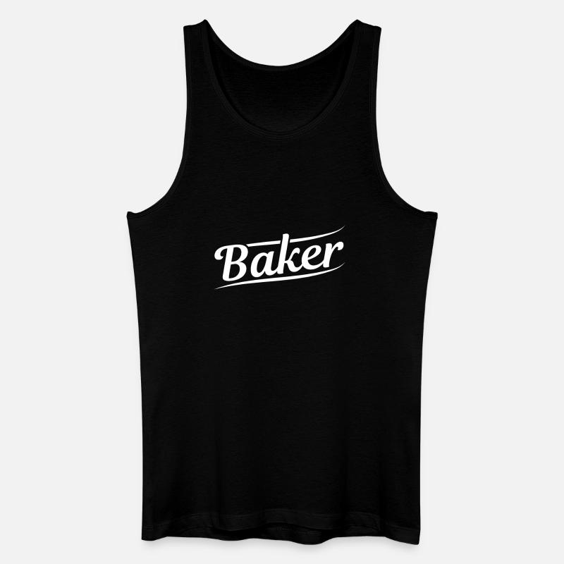 Bäcker Backen - Männer Bio Tank Top - Schwarz