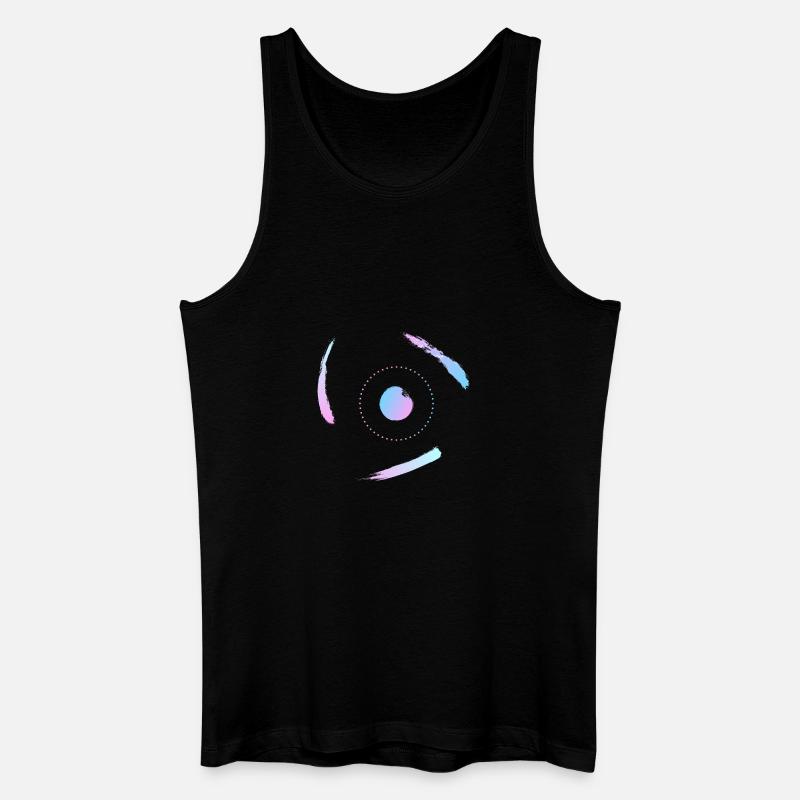 Electrons orbiting the atom - Men’s Organic Tank Top - black