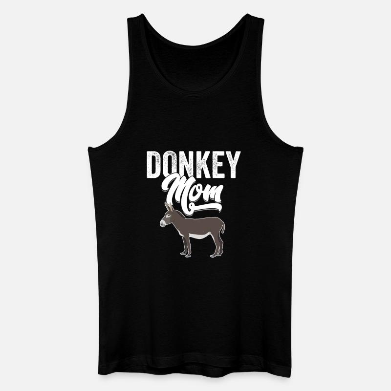 Esel - Esel Mama - Männer Bio Tank Top - Schwarz
