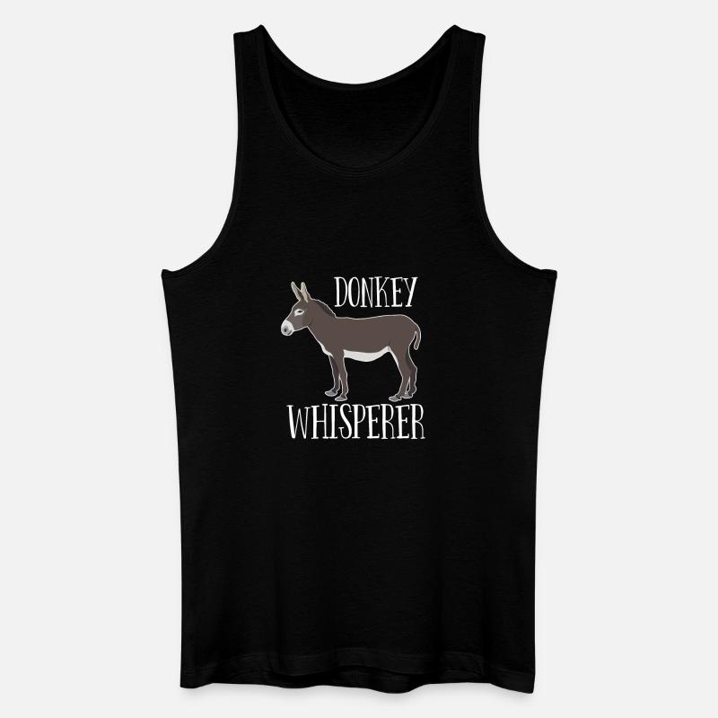 Esel - Eselflüsterer - Männer Bio Tank Top - Schwarz