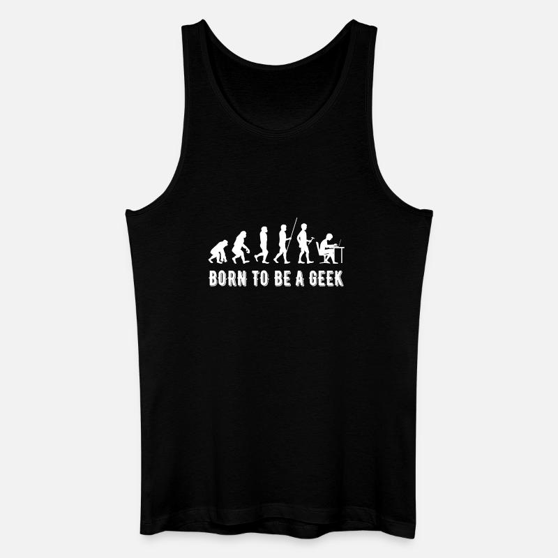 Né Geek: Évolution Tech - Men’s Organic Tank Top - black