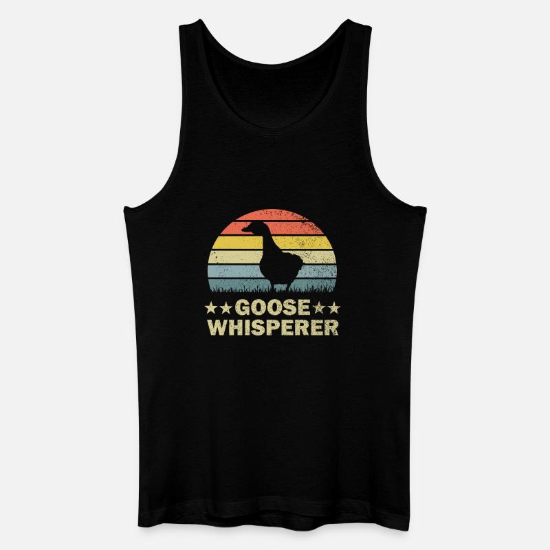 Gans Gänse - Männer Bio Tank Top - Schwarz