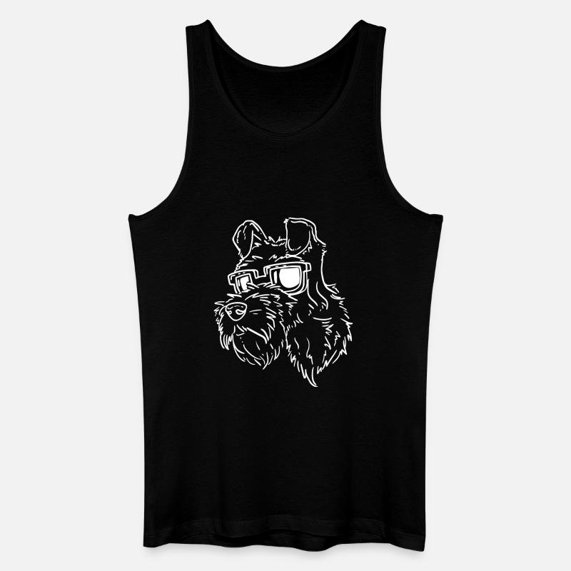 Schnauzer - Männer Bio Tank Top - Schwarz