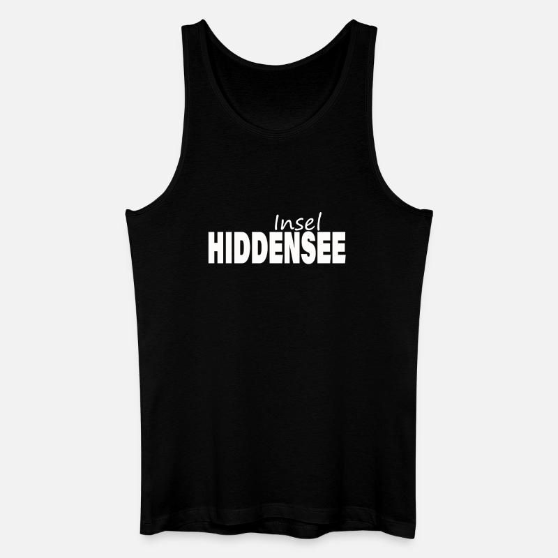 Insel HIDDENSEE - Männer Bio Tank Top - Schwarz