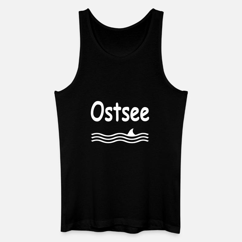 Ostsee - Männer Bio Tank Top - Schwarz