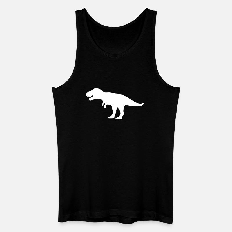 Dinosaurier - Männer Bio Tank Top - Schwarz