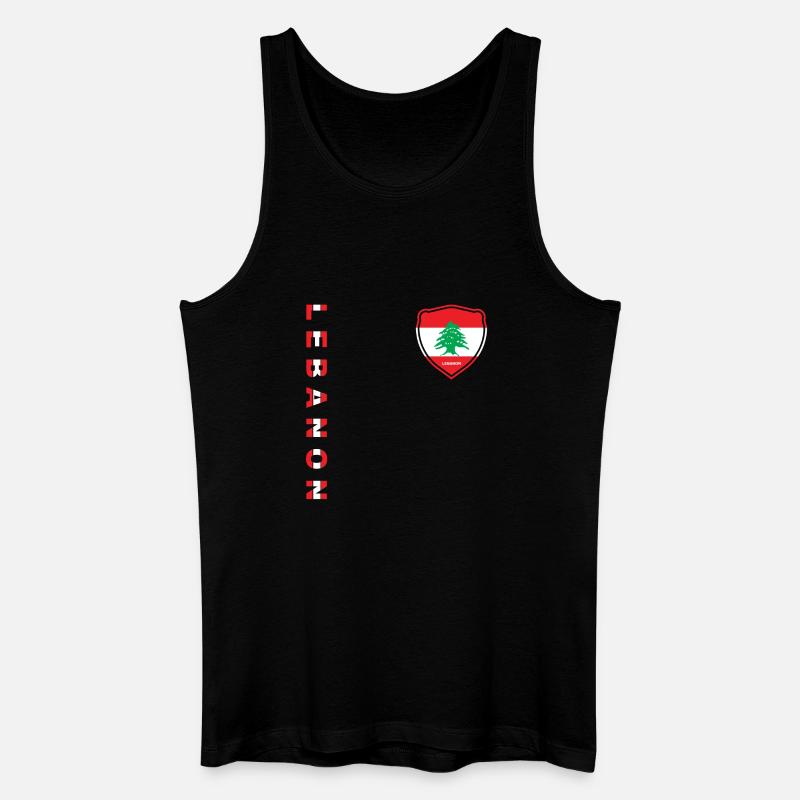 Libanon Beirut Libanese Libanesin Libanesisch LBN - Männer Bio Tank Top - Schwarz