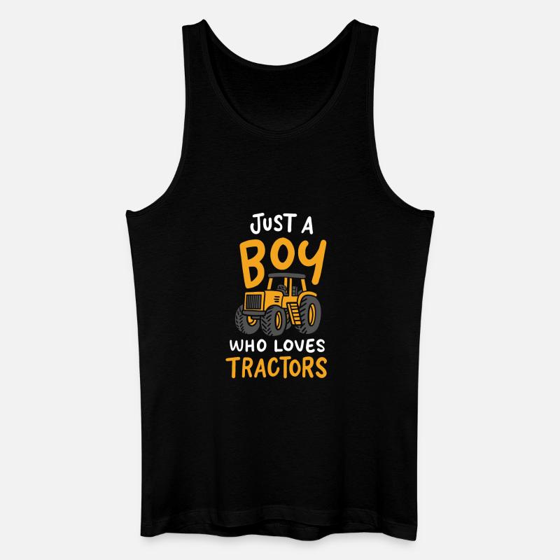 Traktoren Traktor - Männer Bio Tank Top - Schwarz