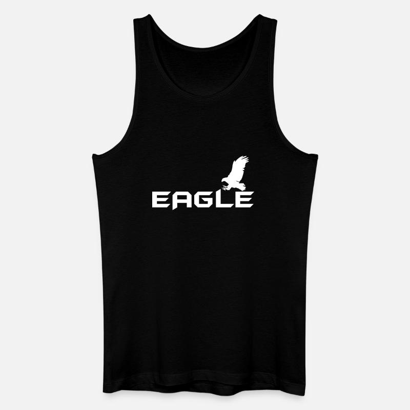 Eagle - Adler - Männer Bio Tank Top - Schwarz