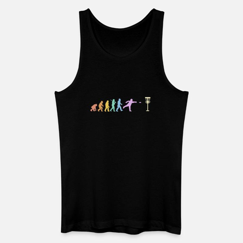 Discgolf Evolution Disc Golf Discgolfer - Männer Bio Tank Top - Schwarz