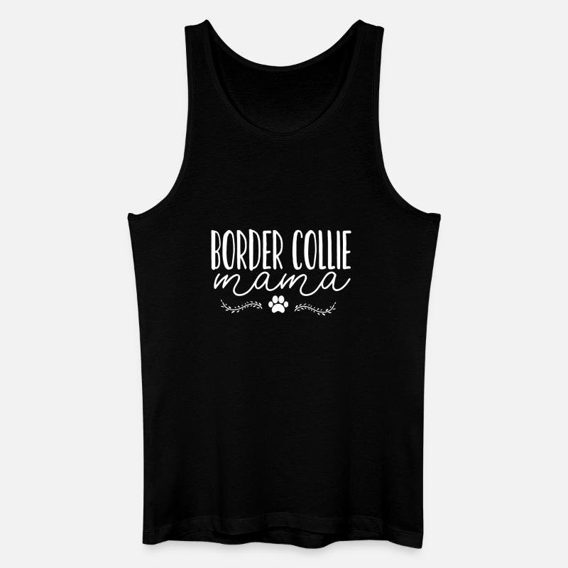 Border Collie - Männer Bio Tank Top - Schwarz