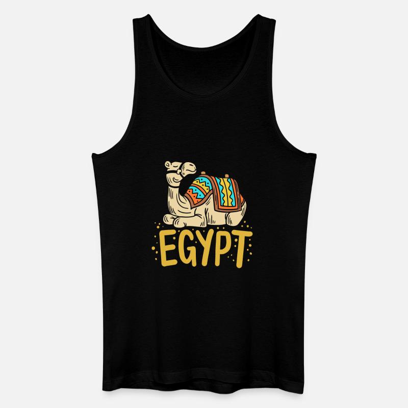 Ägypten Ägypter Kamel - Männer Bio Tank Top - Schwarz