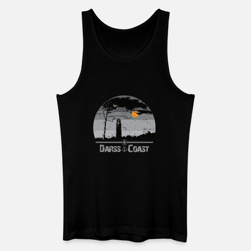 Darss Coast - Halbinsel Darss - Männer Bio Tank Top - Schwarz