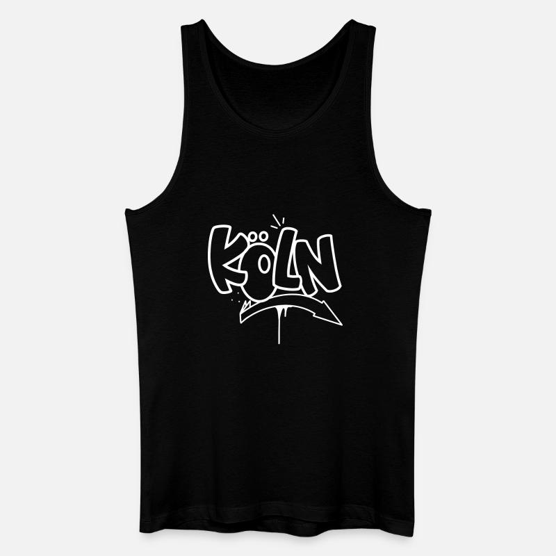 Köln Graffiti - Männer Bio Tank Top - Schwarz