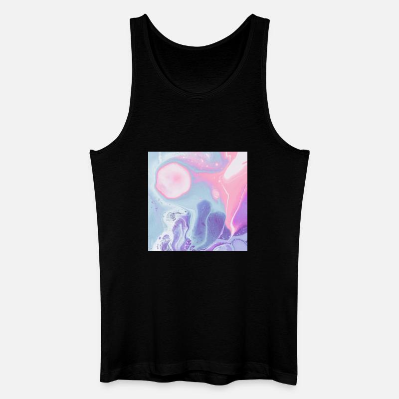 buntes Texturdesign des Mauspads - Männer Bio Tank Top - Schwarz