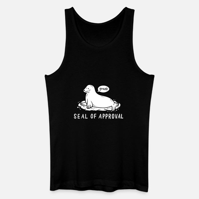 Robbe Lustig - Männer Bio Tank Top - Schwarz