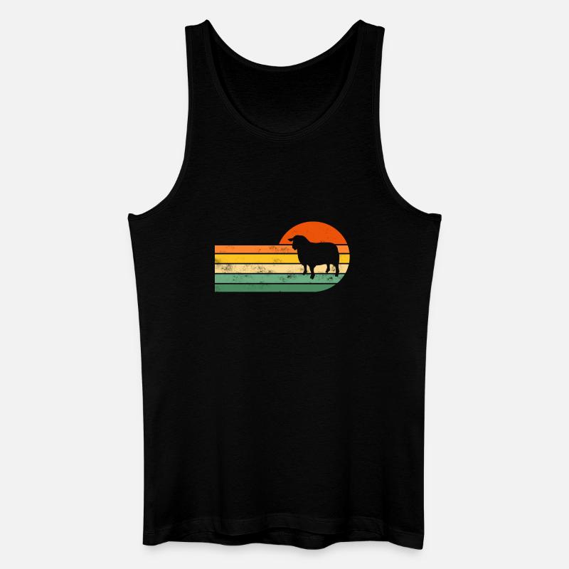 Schaf Schafe - Männer Bio Tank Top - Schwarz