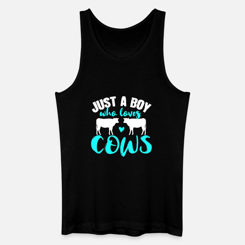 Kuh Kühe - Männer Bio Tank Top - Schwarz