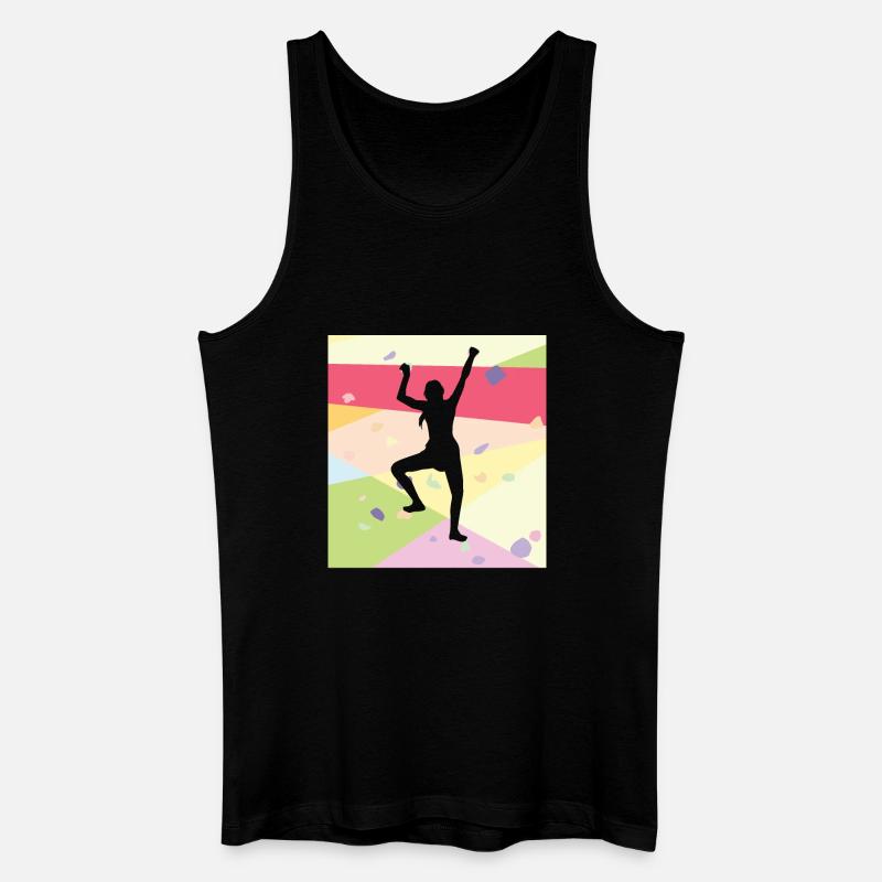 Klettern Kletterer - Männer Bio Tank Top - Schwarz