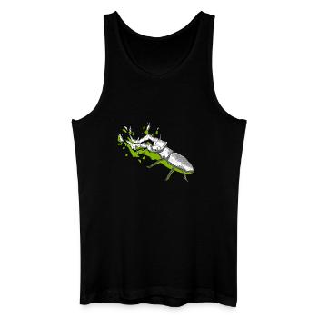 cerf-volant vert - Débardeur bio Homme - noir - Devant