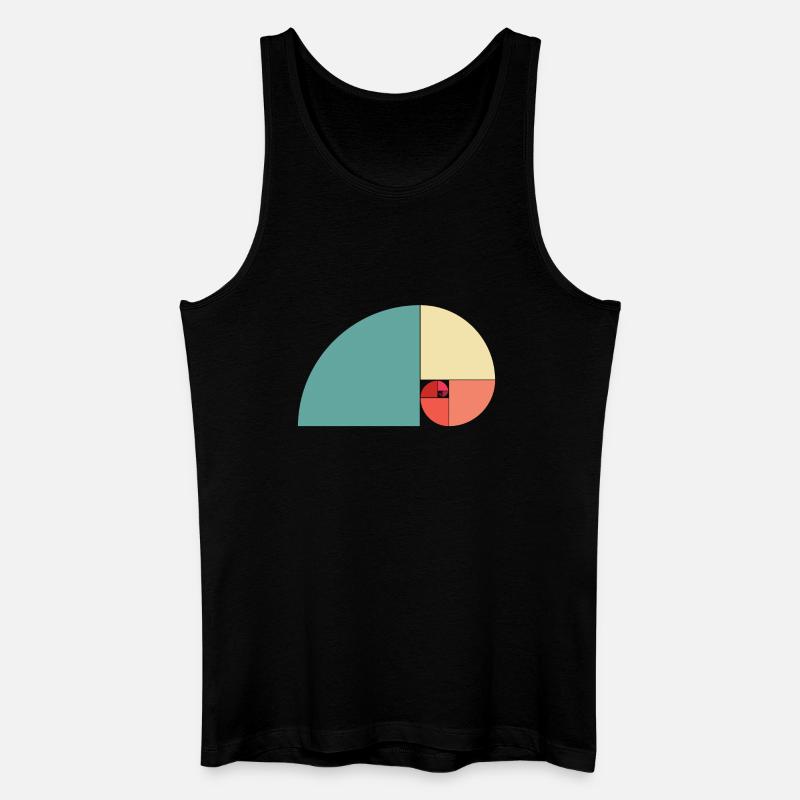 Goldener Schnitt Farbe - Männer Bio Tank Top - Schwarz