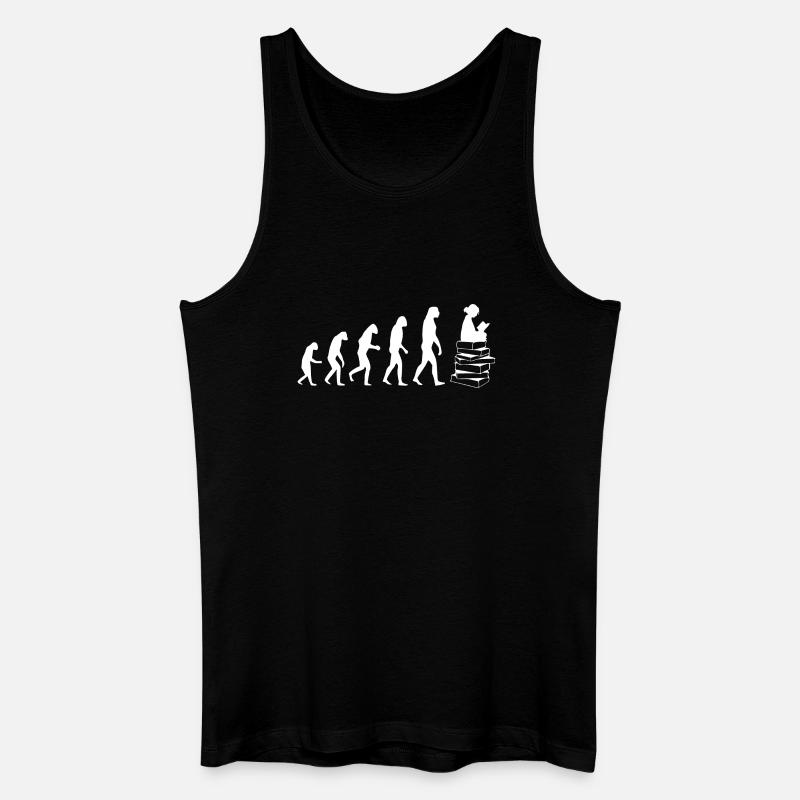 Read evolution white - Men’s Organic Tank Top - black