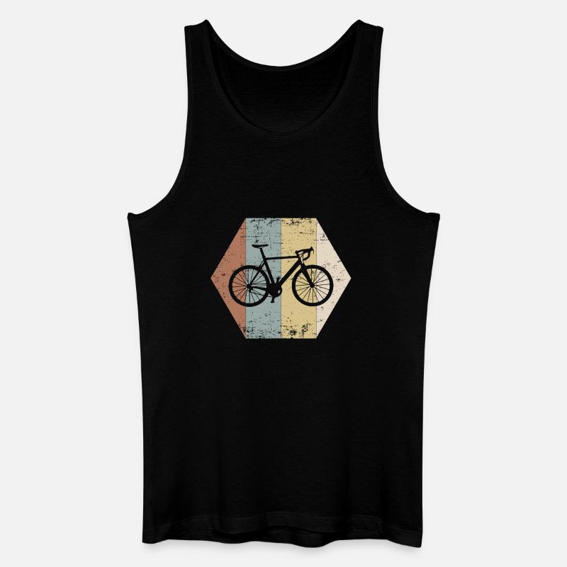 Fahrrad - Männer Bio Tank Top - Schwarz