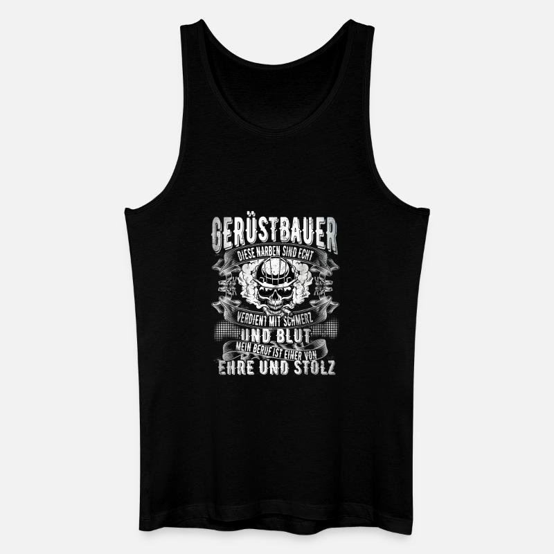 Gerüstbauer - Männer Bio Tank Top - Schwarz