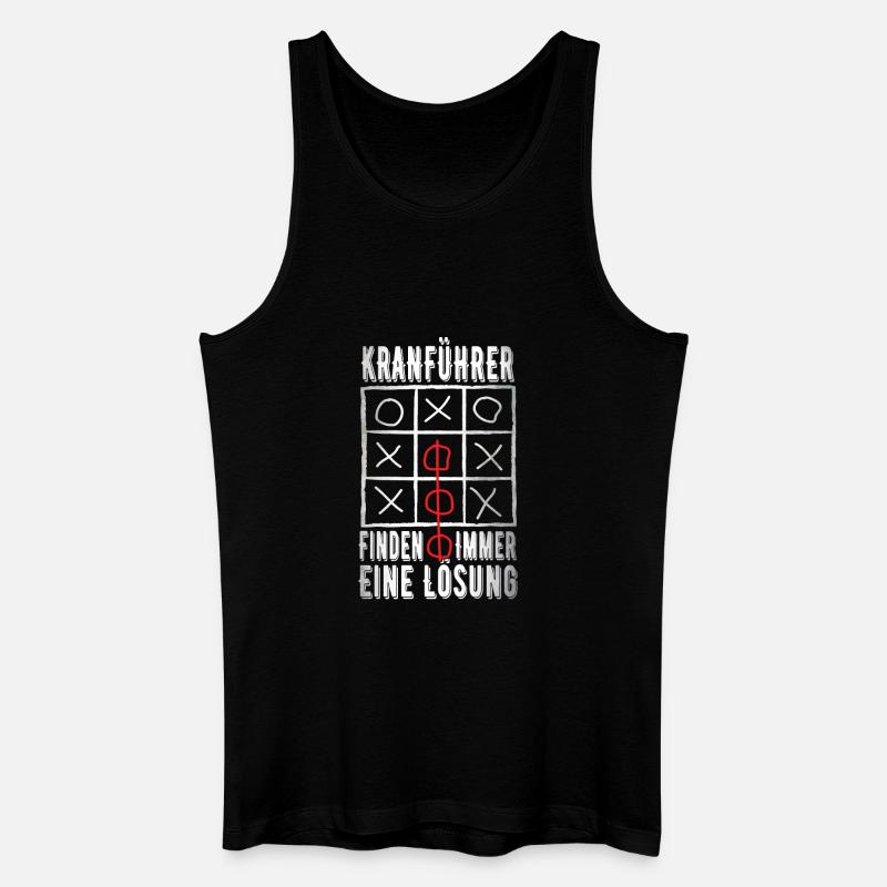 Kranführer - Männer Bio Tank Top - Schwarz