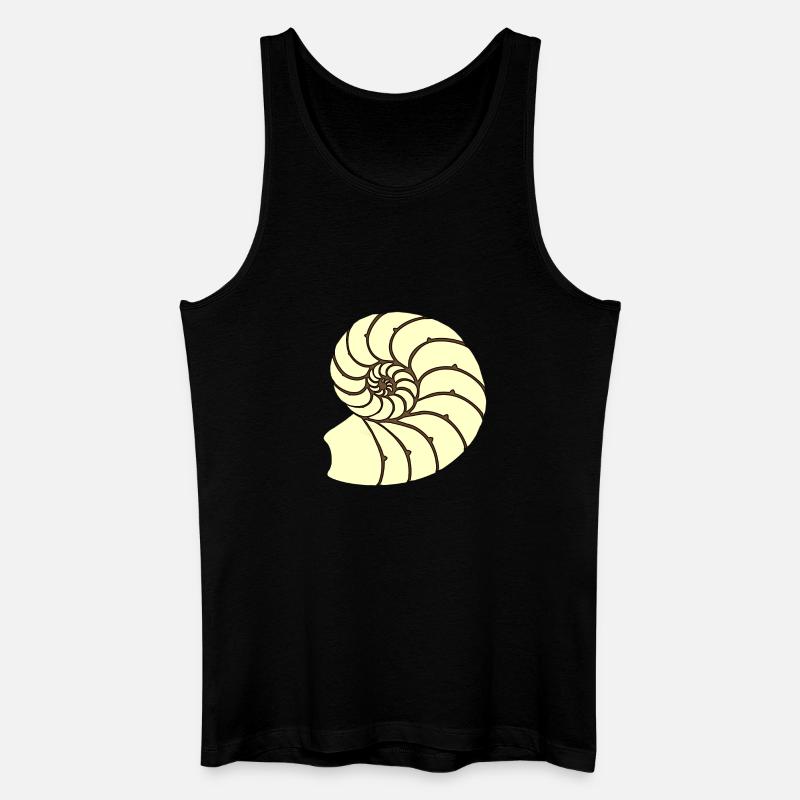 Ammoniten, Urzeitliches Wassertier, Badezimmer - Männer Bio Tank Top - Schwarz
