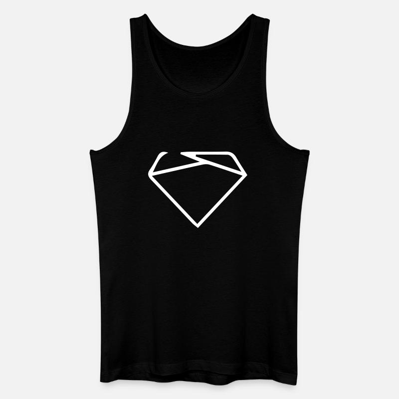 Symbol Logo - Männer Bio Tank Top - Schwarz
