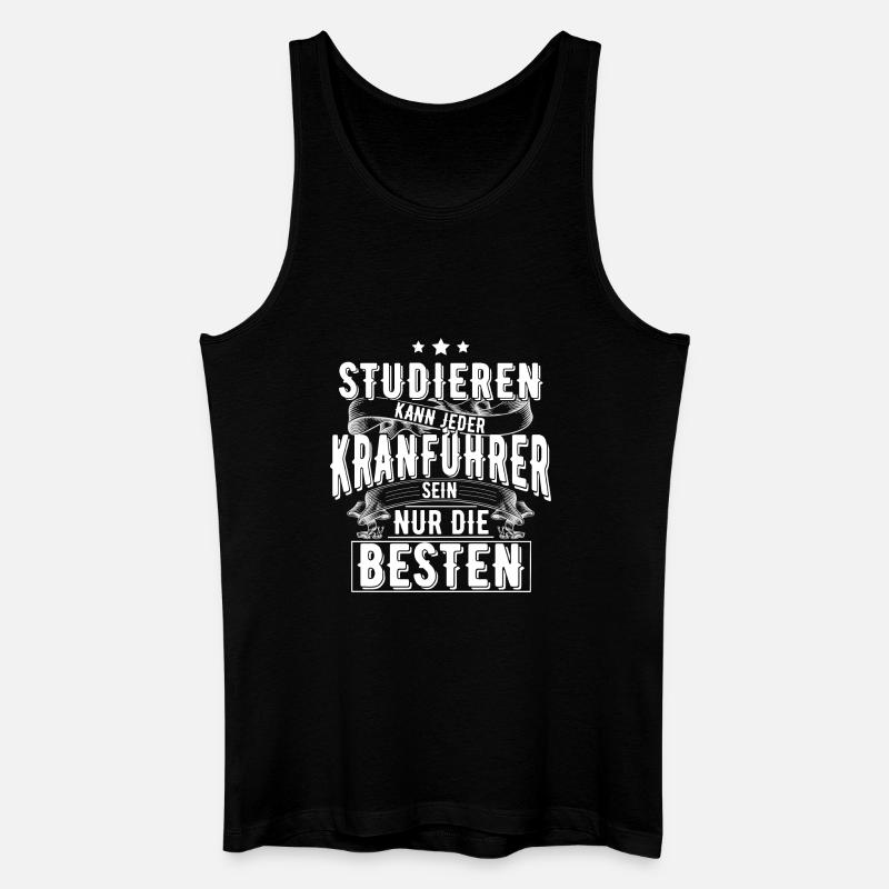 Kranführer - Männer Bio Tank Top - Schwarz