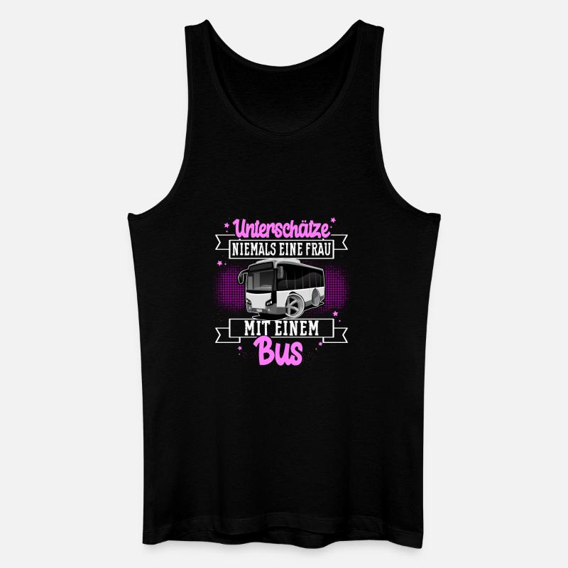 Busfahrerin - Männer Bio Tank Top - Schwarz
