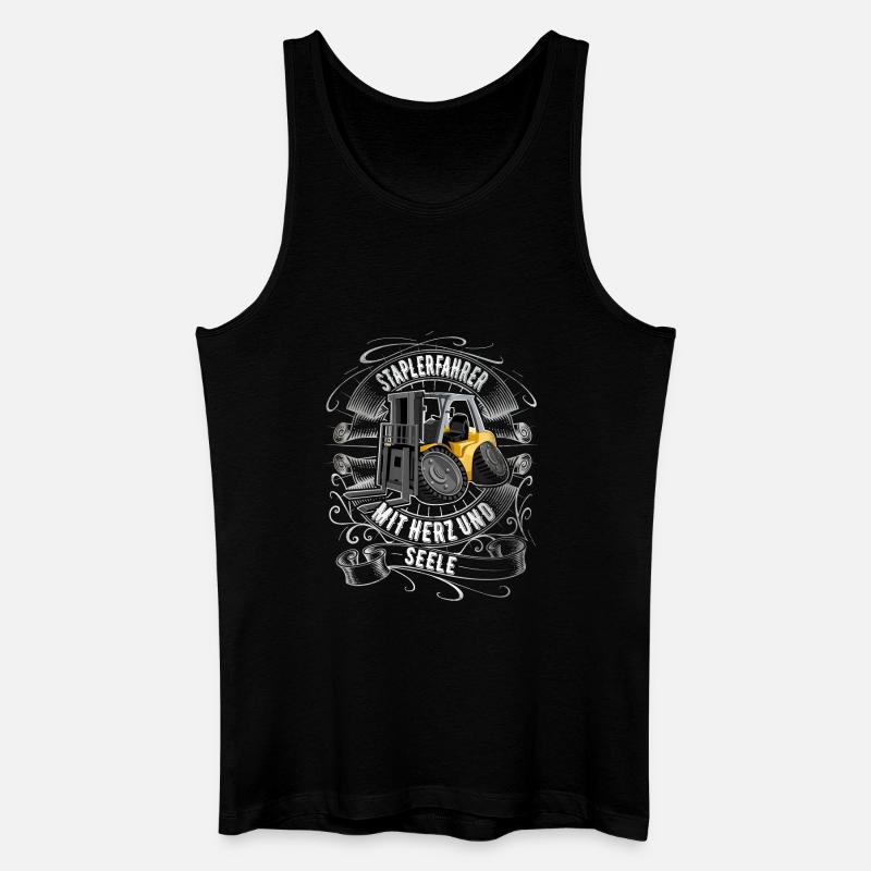 Staplerfahrer - Männer Bio Tank Top - Schwarz