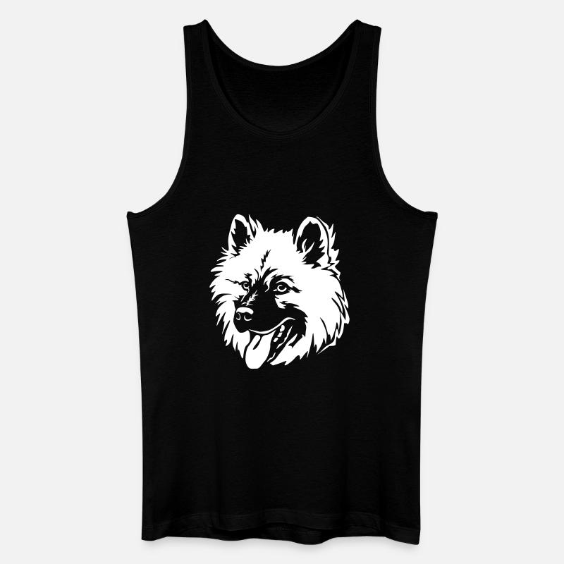 Eurasier Kopf "Black Edition" - Männer Bio Tank Top - Schwarz